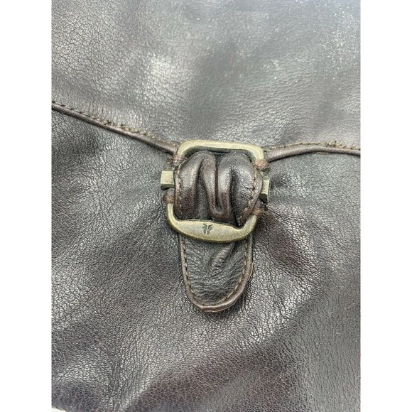 Frye Paige 77066  Size 6 B Dark Brown Leather Buckle Riding Boots - Picture 11 of 12